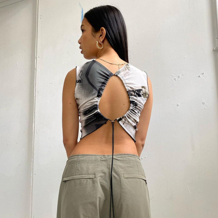 Damen Crop Top Echo Archiv