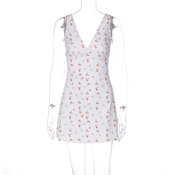 Damen Sommerliches Minikleid mit fröhlichem Kirschmuster Echo Archiv