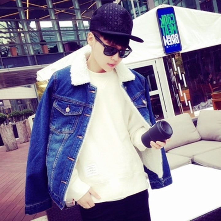 Herren Denimjacke mit Teddy-Futter Echoarchiv