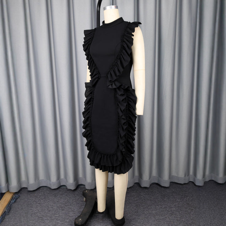 Damen figurbetontes Kleid mit Rüschendetails Echo Archiv
