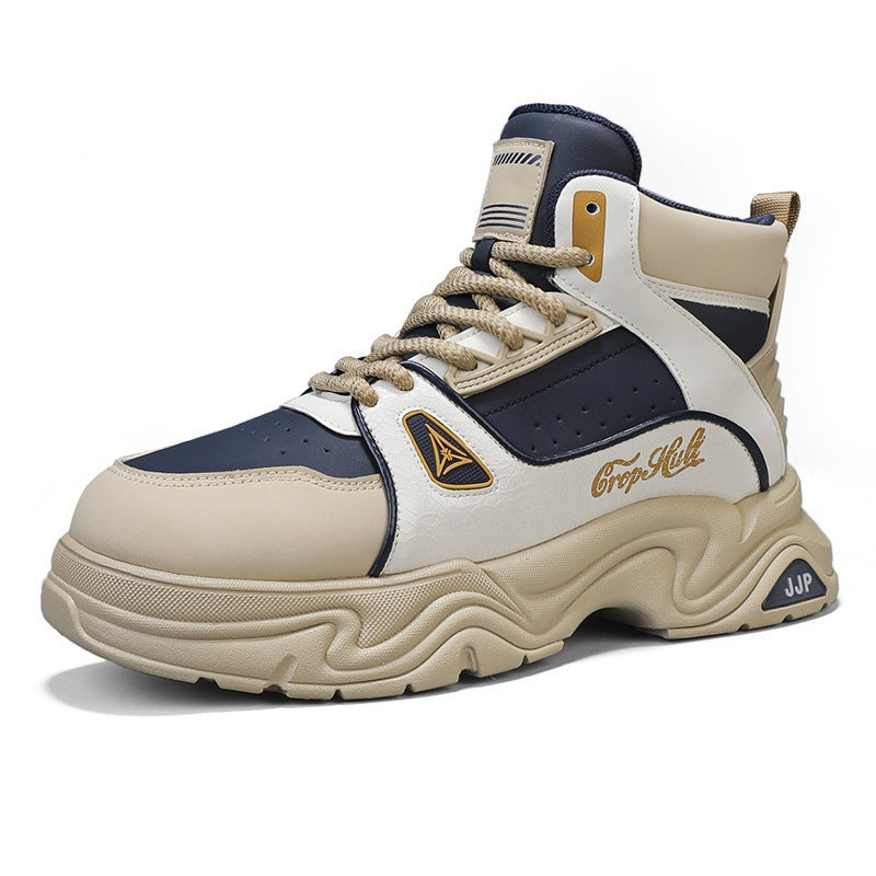 Herren High-Top City-Plateau-Sneaker mit skulpturierter Wellenlaufsohle, gepolstertem Knöchelkragen und griffiger Offroad-Traktion Echo Archiv