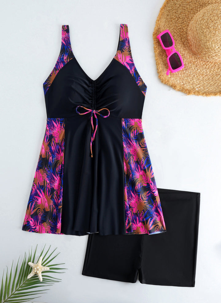 Damen Strandkleid Badeanzug mit elegantem Leopardenmuster Echo Archiv