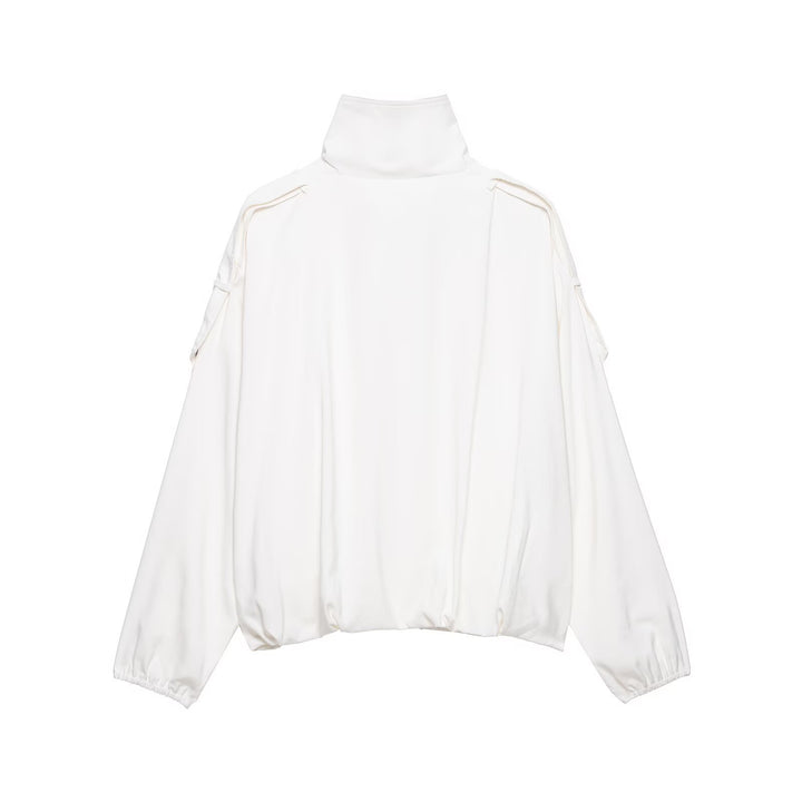 Damen Oversize-Blousonjacke mit Stehkragen und Druckknopffront Echo Archiv