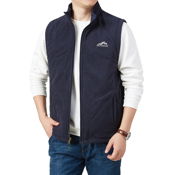 Herren Fleece-Weste mit hohem Kragen Echo Archive