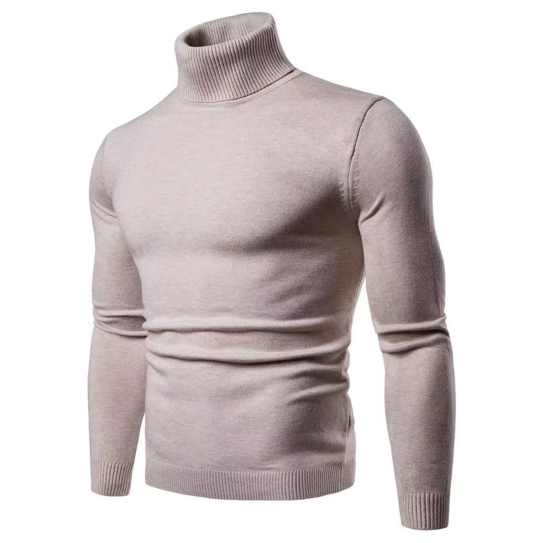 Herren modischer Rollkragenpullover aus feiner Merinowolle Echoarchiv