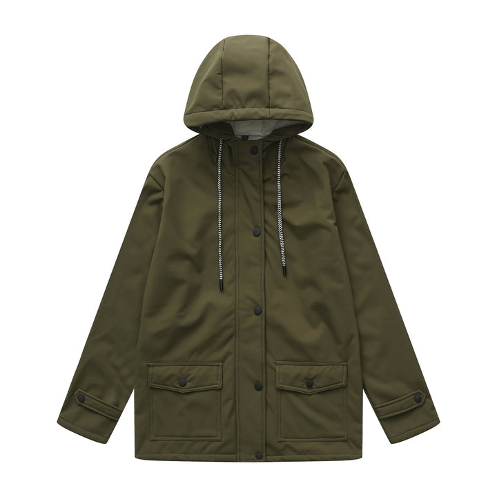 Damen nan wasserabweisender Parka mit Kapuze, fleecegefütterter Innenseite und großen Pattentaschen Echo Archiv