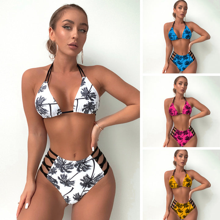 Damen Hochtaillierter Bikini mit trendigen Schnürdetails Echo Archiv