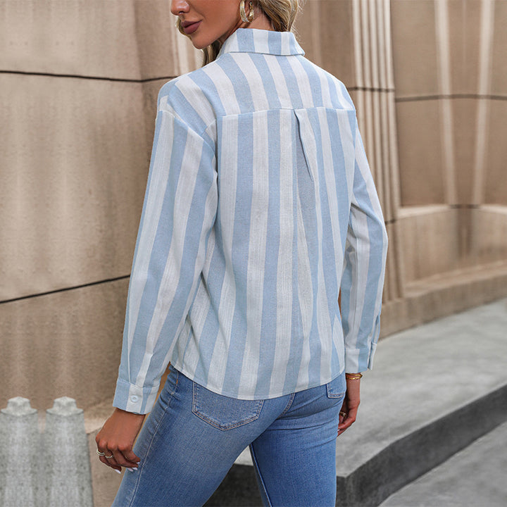 Damen Elegante Bluse mit Streifen Echo Archiv