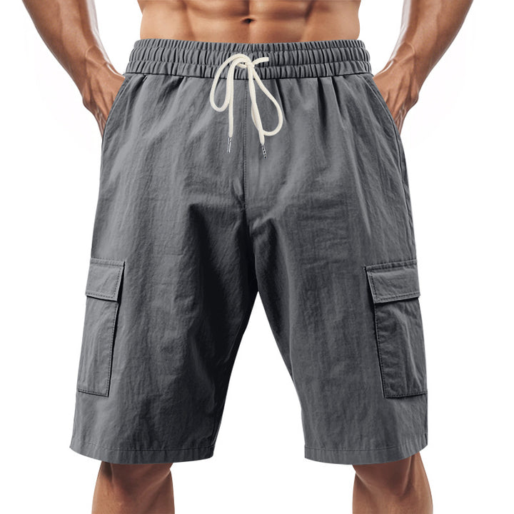 Herren Cargo-Shorts mit elastischem Bund und Funktionalen Taschen Echoarchiv