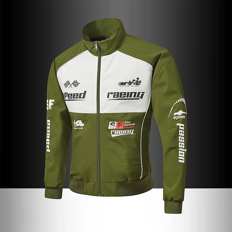 Herren Rennsport-Trackjacke im Retro-Motorsport-Stil Echo Archiv
