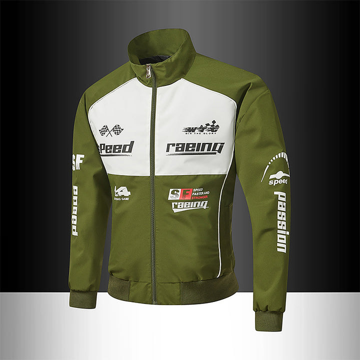 Herren Rennsport-Trackjacke im Retro-Motorsport-Stil Echo Archiv