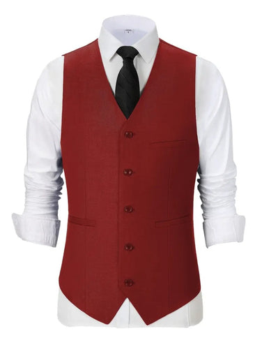 Herren elegante Anzugweste mit feiner Struktur und hochwertigem Material Echoarchiv
