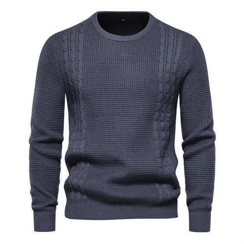 Herren Strickpullover mit modernem Strukturdesign Echoarchiv