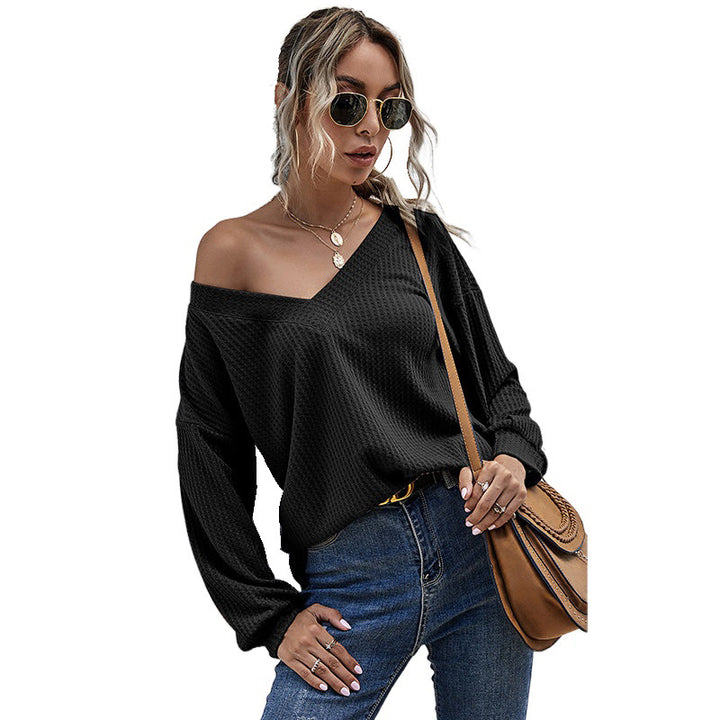 Damen Lässiges Oversized Langarmoberteil Echo Archiv