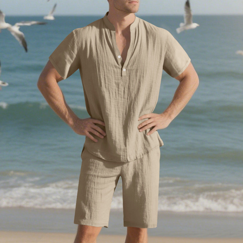Herren lässiges Sommer-Outfit aus leichtem und atmungsaktivem Stoff Echoarchiv
