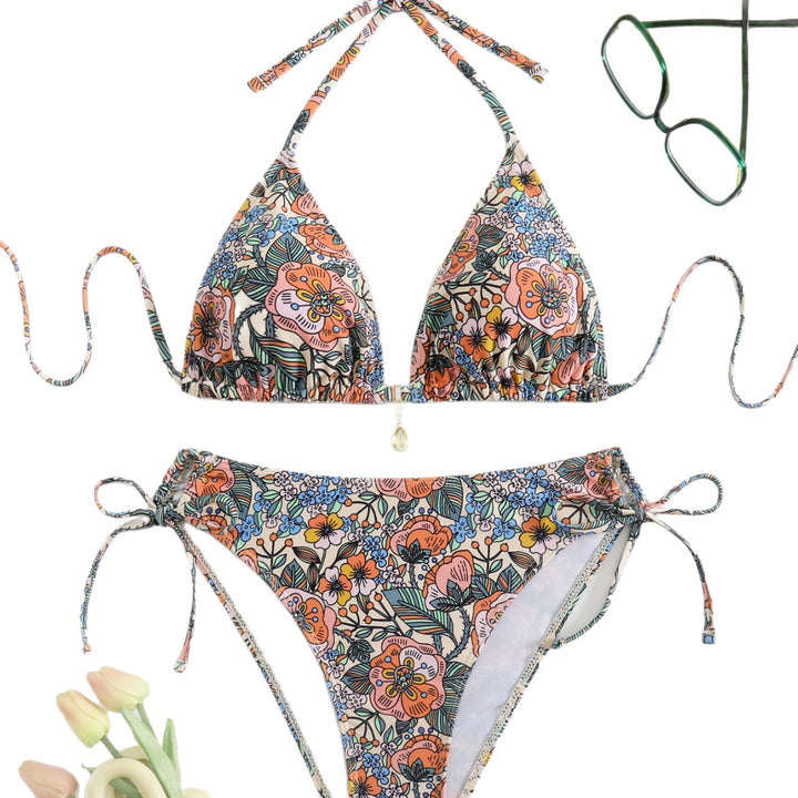 Damen Blumenmuster Bikini-Set Echo Archiv