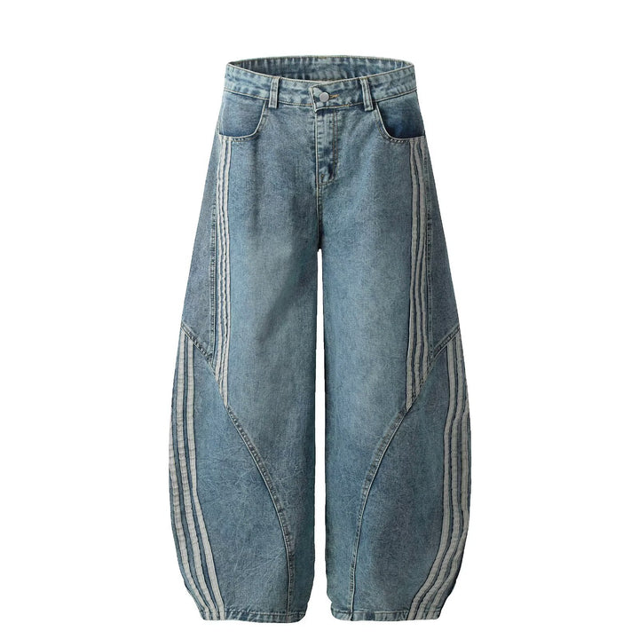 Damen Modische Weitbein-Jeans Echoarchiv
