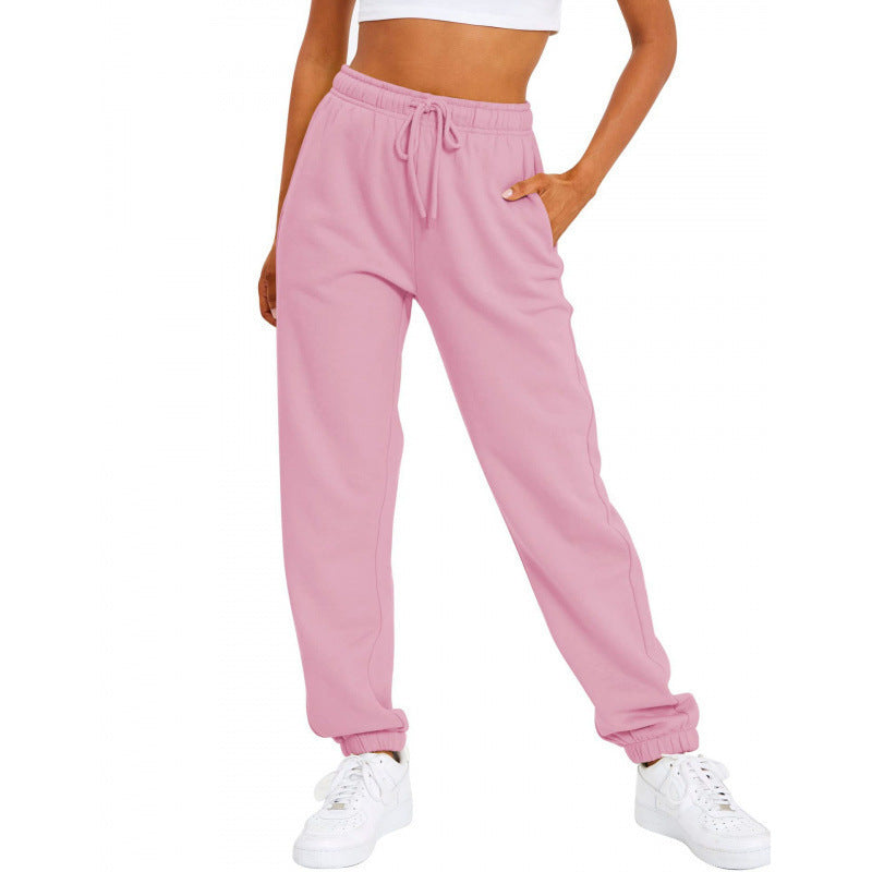 Damen nan locker sitzende Jogginghose mit hohem Komfortbund, verstellbarem Kordelzug und tiefen Seitentaschen Echo Archiv