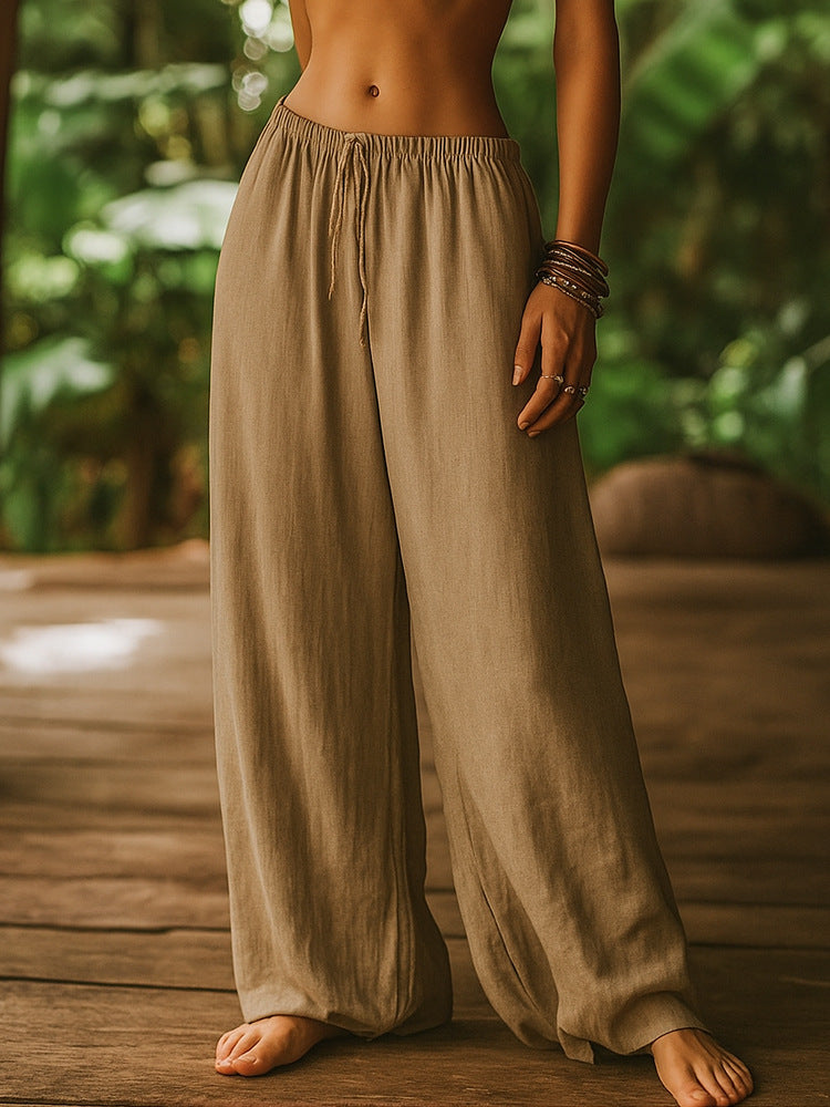 Damen Weite Leinenhose Echo Archiv