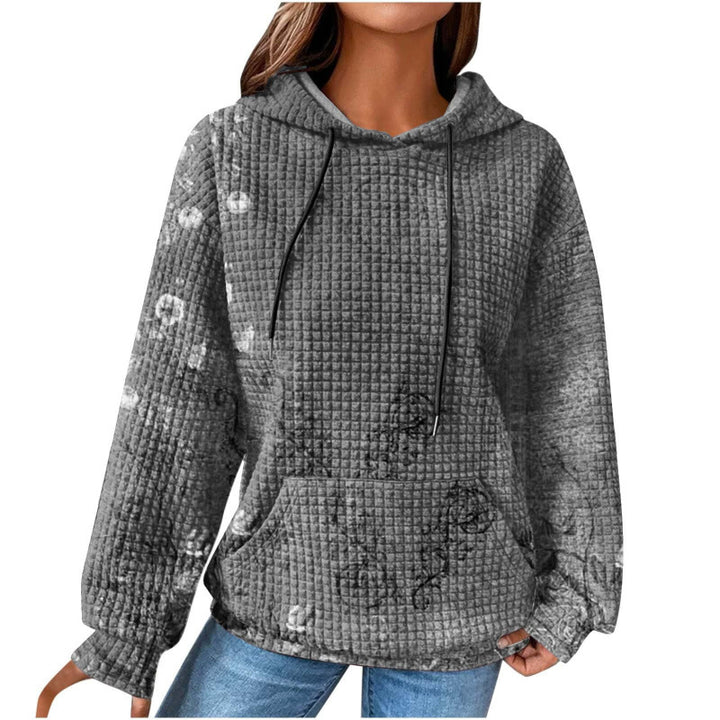 Damen Modischer Kapuzenpullover im Karodesign Echoarchiv