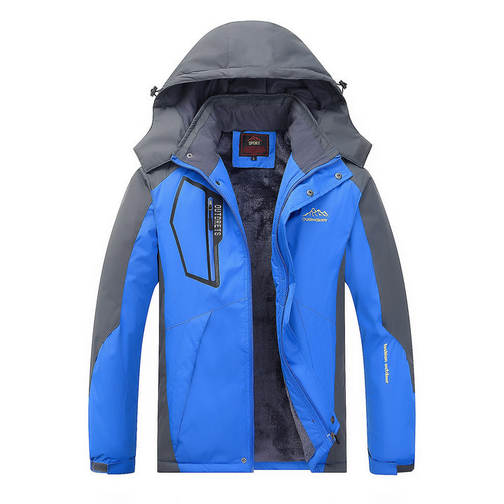 Herren Wasser- und winddichte Outdoorjacke mit wärmender Fleece-Innenlage und abnehmbarer Kapuze Echo Archiv