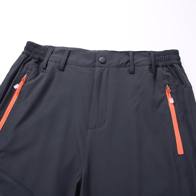 Herren Softshell-Outdoorhose mit verstärkten Kniepartien, Reißverschlusstaschen und elastischem Bund Echoarchiv