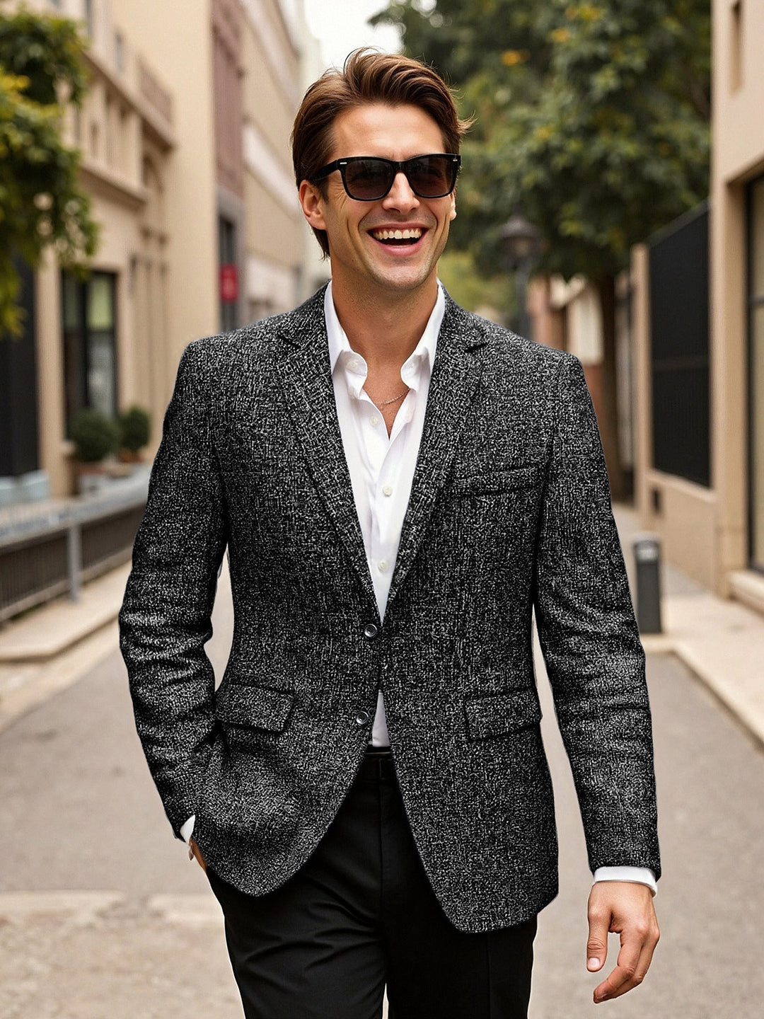 Herren eleganter Blazer aus Wolle Echoarchiv
