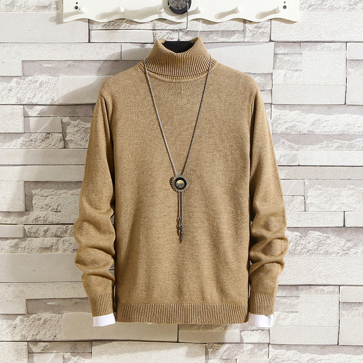 Herren Rollkragenpullover aus hochwertigem Strickmaterial Echoarchiv