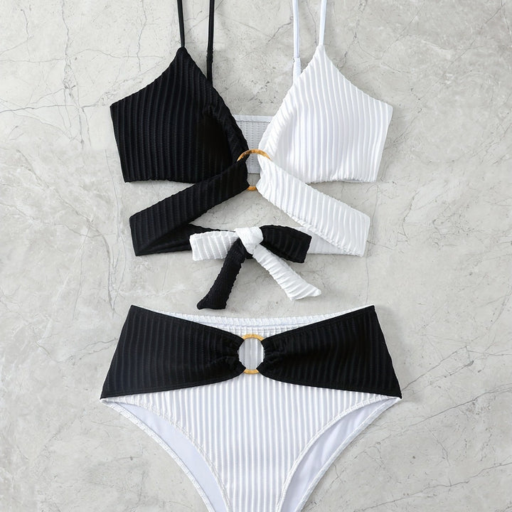 Damen Bikiniset mit raffiniertem Wickeldesign und elastischem Bund Echo Archiv