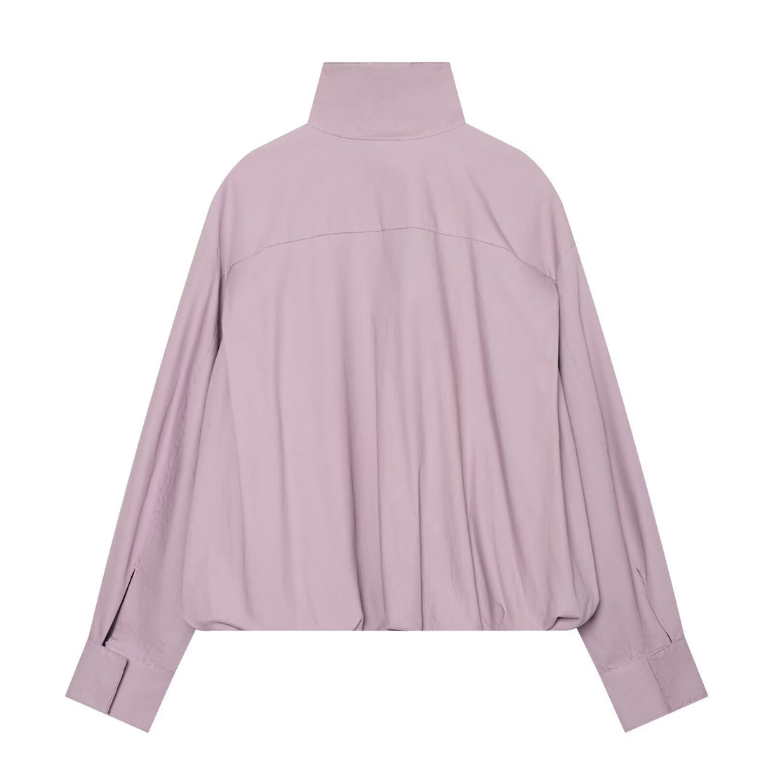 Damen Leichter Cropped Blouson mit hohem Stehkragen und elastischem Saum Echo Archiv