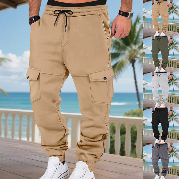 Herren Cargo-Jogginghose mit seitlichen Taschen und elastischem Bund Echoarchiv