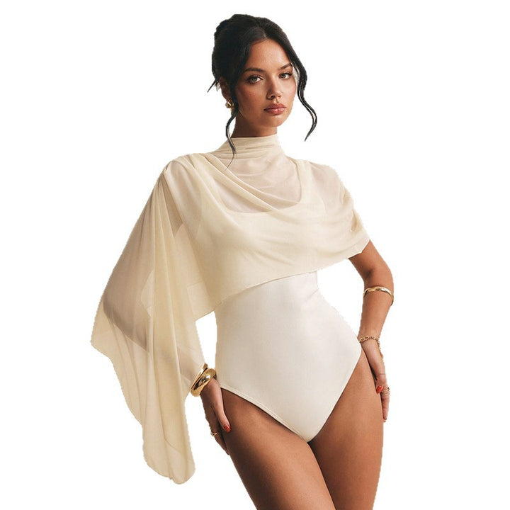 Damen Body mit elegantem Chiffon-Überwurf Echo Archiv