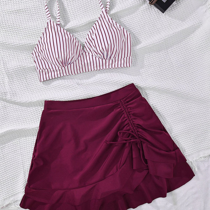 Damen Bikinioberteil mit elegantem Bralette-Schnitt und modischer Rüsche Echo Archiv
