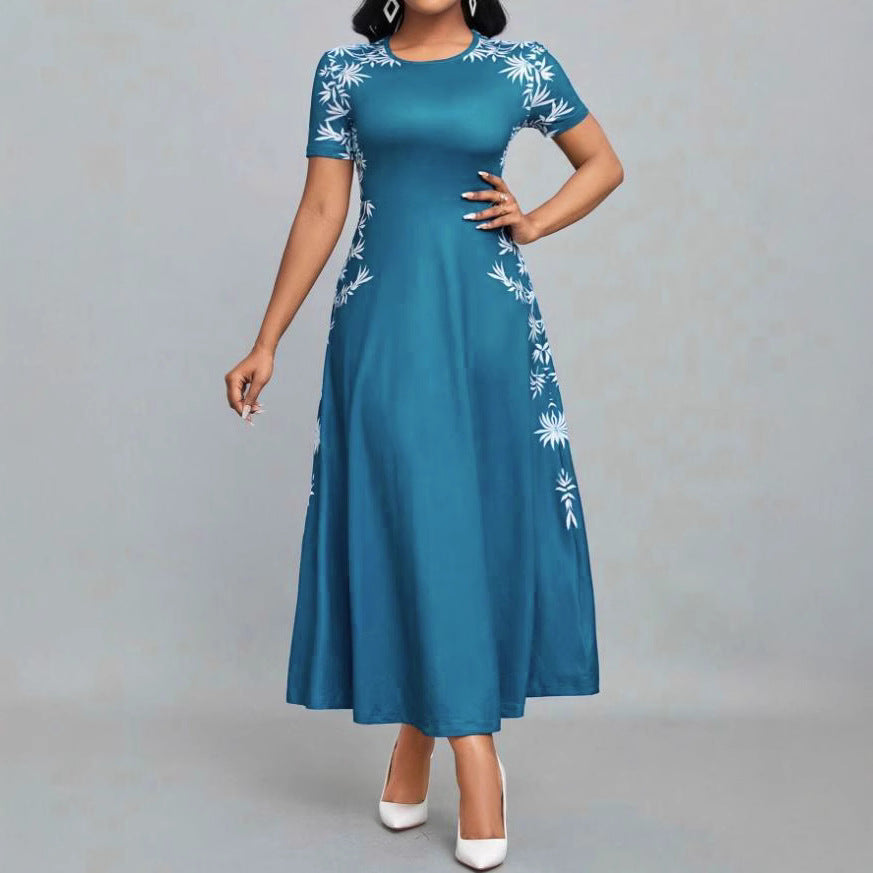 Damen Elegantes Maxikleid mit floralen Stickereien Echo Archiv