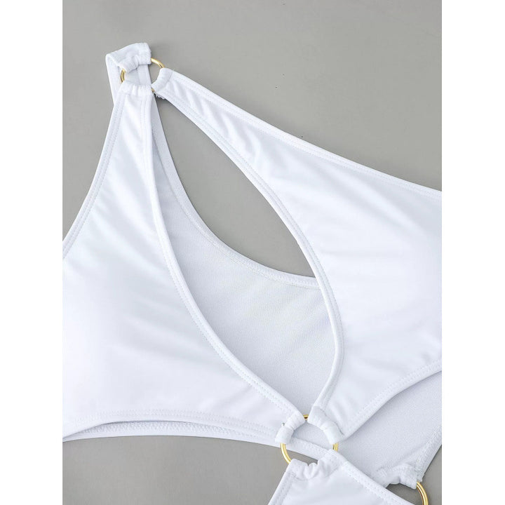 Damen Cut-Out Badeanzug mit modischem Ringdetail und figurformendem Schnitt Echo Archiv