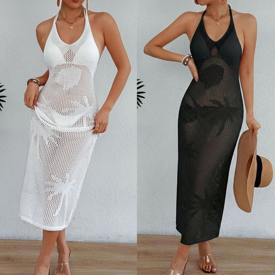 Damen modischer Strandüberwurf mit Netzstruktur Echo Archiv