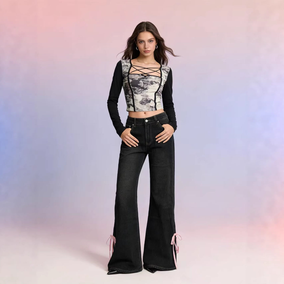 Damen Hochwertige vielseitige Jeanshose Echo Archiv