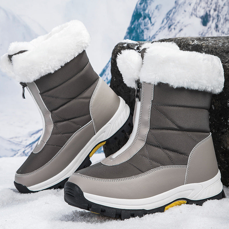 Damen Gefütterte Thermo-Winterstiefel mit Reißverschluss und rutschfester Profilsohle Echo Archiv