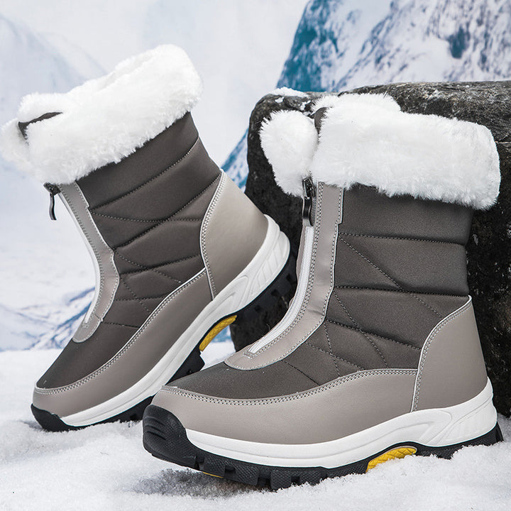 Damen Gefütterte Thermo-Winterstiefel mit Reißverschluss und rutschfester Profilsohle Echo Archiv
