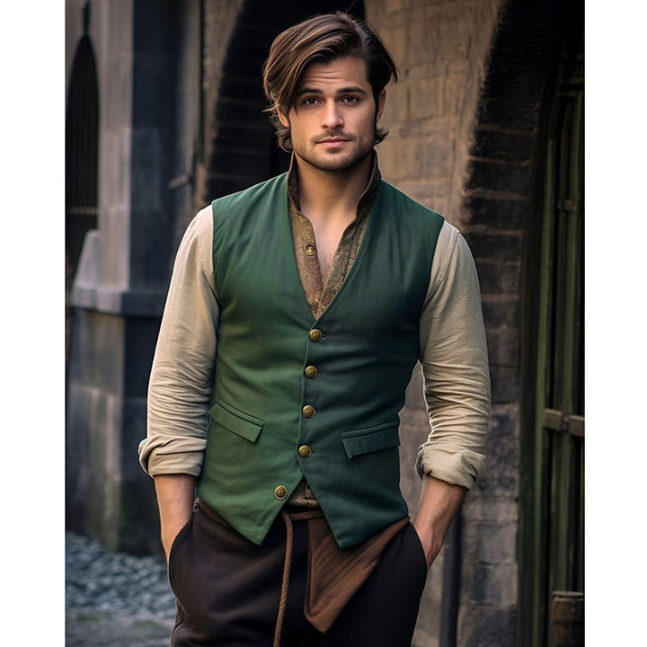 Herren elegante Anzugweste mit feinen Details und praktischen Taschen Echoarchiv