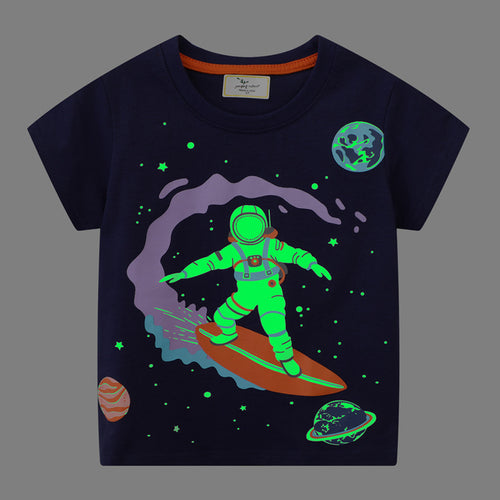 Jungen T-Shirt mit leuchtendem Weltraumdesign Echo Archiv