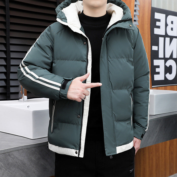 Herren Sportliche Daunenjacke mit hohem Kragen Echoarchiv