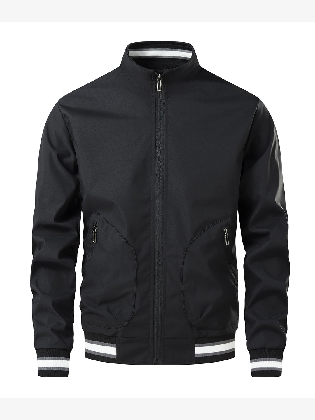 Herren Sportliche Leichte Übergangsjacke mit hohem Kragen Echo Archiv