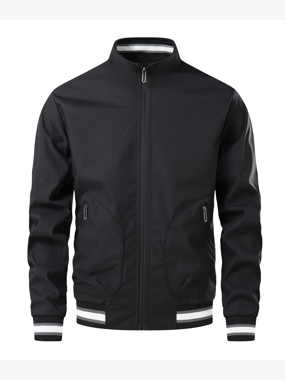 Herren Sportliche Leichte Übergangsjacke mit hohem Kragen Echo Archiv