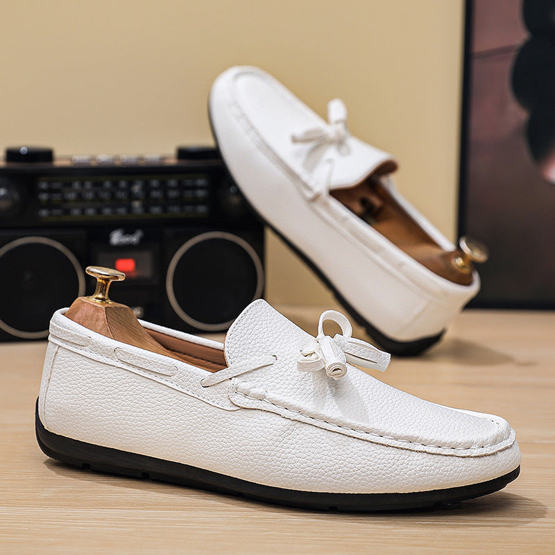 Herren Elegante Mokassins mit modischem Schnürdetail Echo Archiv