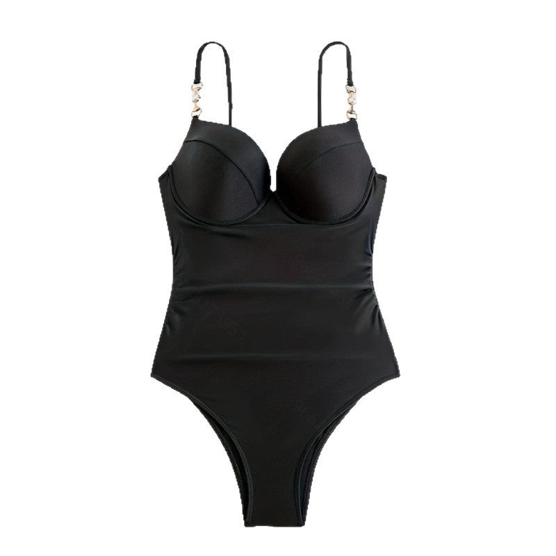Damen Einteiler Badeanzug mit elegantem Bustier-Design und verstellbaren Trägern Echo Archiv