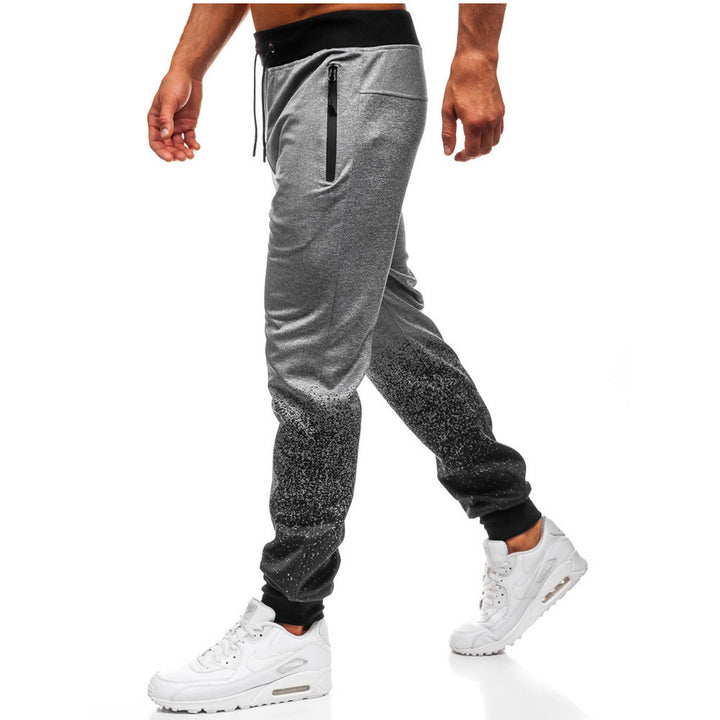 Herren Sportliche Jogginghose mit Reißverschlusstaschen und elastischem Bund Echoarchiv