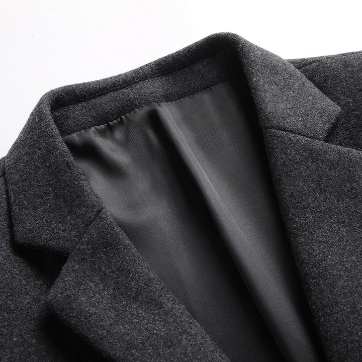 Herren Modernes Wollmix-Sakko im Slim-Fit mit Ein-Knopf und Pattentaschen Echoarchiv