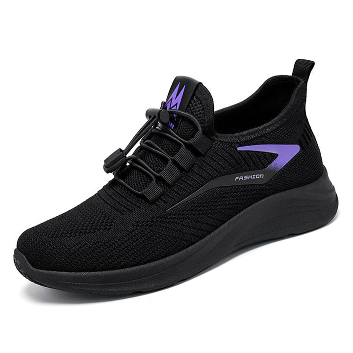Damen nan leichte Strick-Sneaker mit Schnellverschluss, atmungsaktiver Sockenkonstruktion und stoßdämpfender EVA-Sohle Echo Archiv