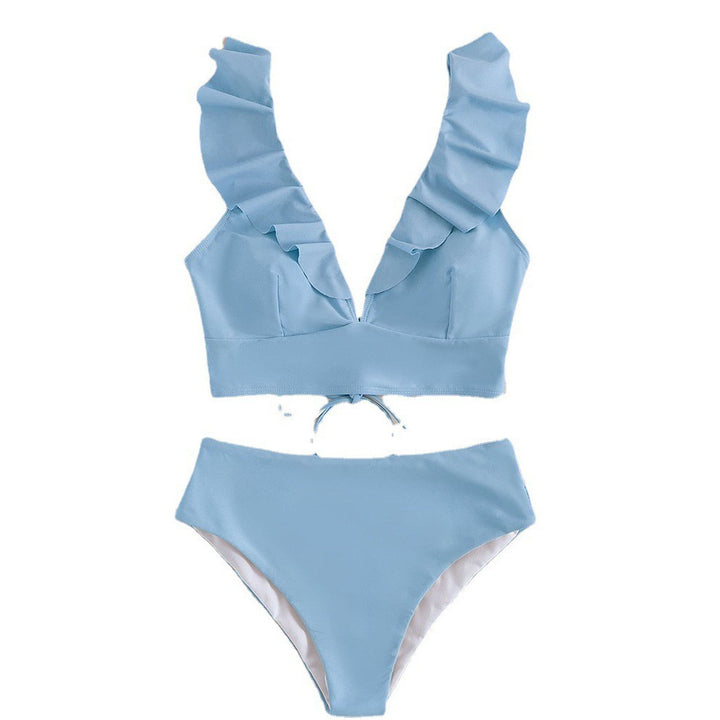 Damen Bikiniset mit verspielten Rüschendetails Echo Archiv